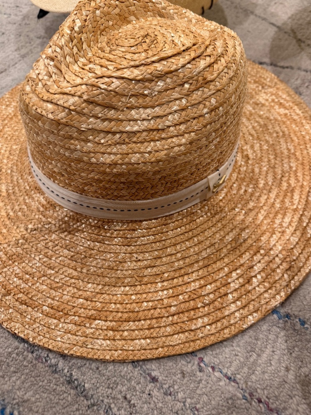 NWT Vitamin A Provence Fedora Natural Straw Hat One Size